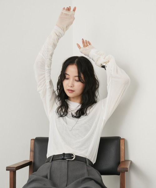 tシャツ シアーレイヤードトップス レディース | Aunt Marie's | 13
