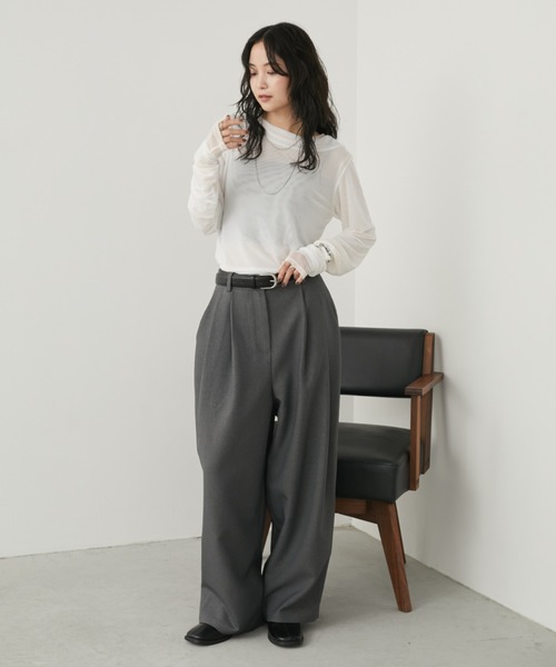 tシャツ シアーレイヤードトップス レディース | Aunt Marie's | 16