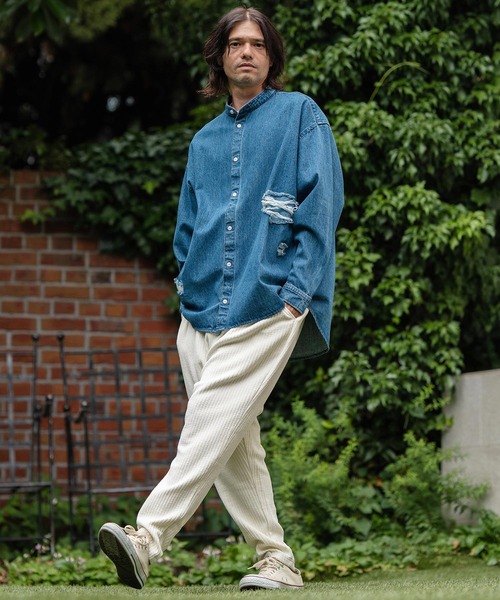 CAMBIO（カンビオ） パンツ mp12551-Dobby Mole Sarrouel Knit sew