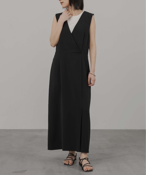 Vネック ロングワンピース ドレス Vネックロングワンピース : ZOZOTOWN Yahoo!店 - 通販