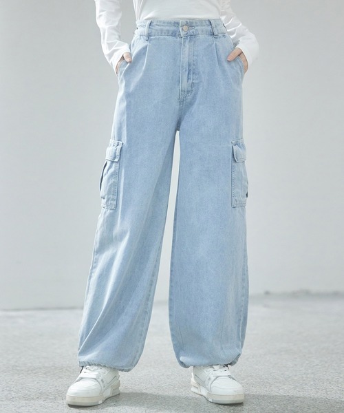 セール】 【TWENTY FOUR DENIM】バギーデニムパンツ （その他