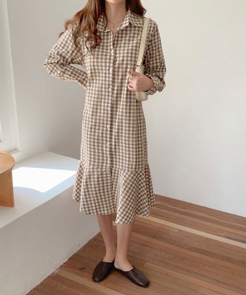 ワンピース ギンガムチェックワンピース : ZOZOTOWN Yahoo!店