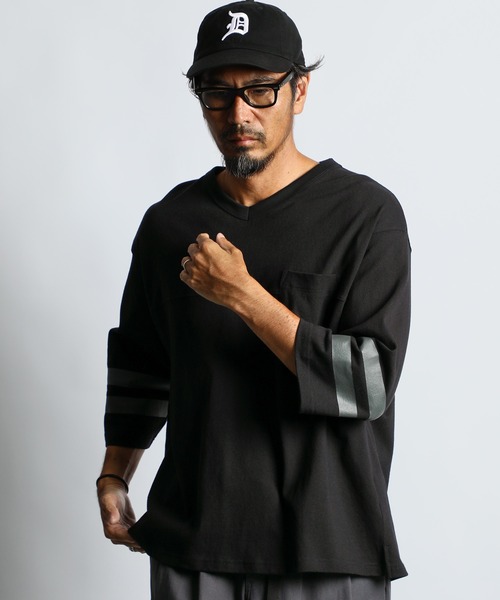 The DUFFER of ST.GEORGE tシャツ FOOTBALL 3/4 SLEEVE TEE：7分