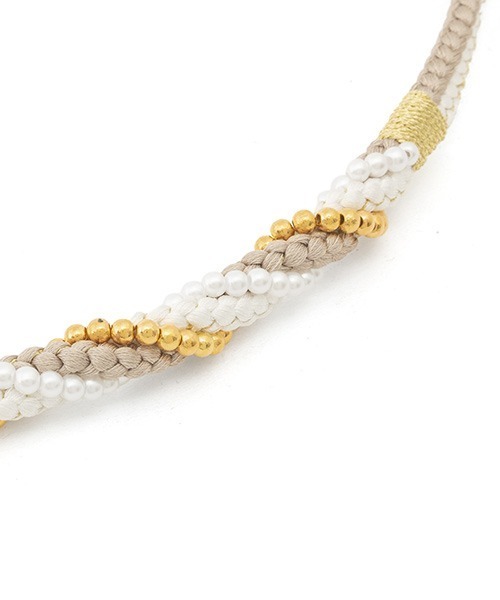 SOUBIEN（創美苑） 帯締め ねじりパールの帯飾り フェイクパール