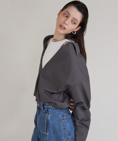 credona 【THE C】 SKIPPER SHIRTS CREDONA ブラウス シャツ 「THE C」 SKIPPER SHIRT/スキッパー