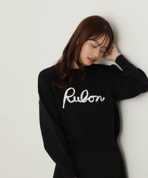 ニット セーター ロゴコード刺繍ニット / 1214270115 レディース