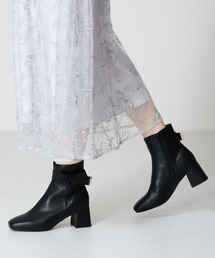 トラビス・ライス サイン入り　DCブーツ ブーティ ブラック ローヒール: 45mm, sr Alicia - Booties