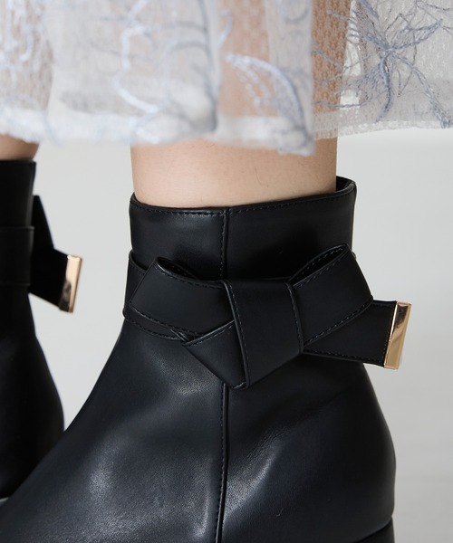 ☆美品☆ZADIG&VOLTAIRE☆ショートブーツ☆36☆レースアップ☆リボン エレガントリボンショートブーツ＊Z119 | cherie ange