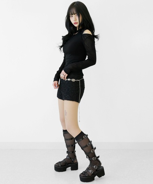 minsobi tシャツ 「2点セット」アシンメトリーカットソー +