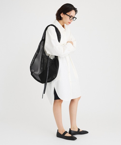 ビッグオーバーシャツワンピース　バビロン　BABYLONE BABYLONE シャツワンピース ビッグオーバーシャツワンピース