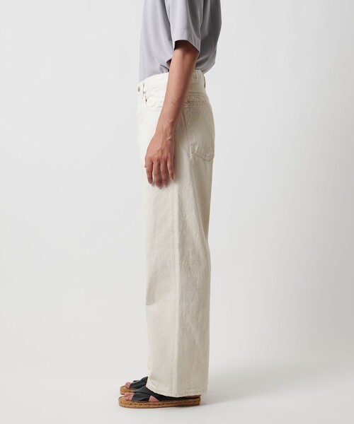 UNITED ARROWS ジーンズ アイボリー バギー デニムパンツ メンズ
