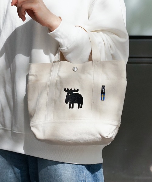 moz（モズ） エコバッグ リフレクター付き キャンバスランチトート