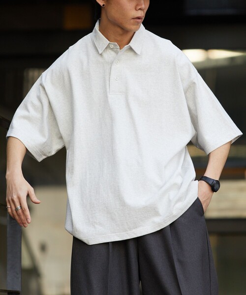 FREAK'S STORE 「FREAK'S STORE」 半袖ポロシャツ LARGE グレー