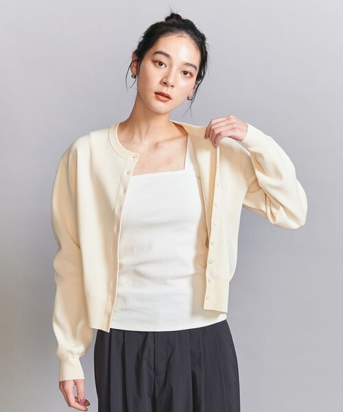 tシャツ コットンブレンド ベア タンクトップ レディース BEAUTY＆YOUTH UNITED ARROWS tシャツ コットンブレンド ベア