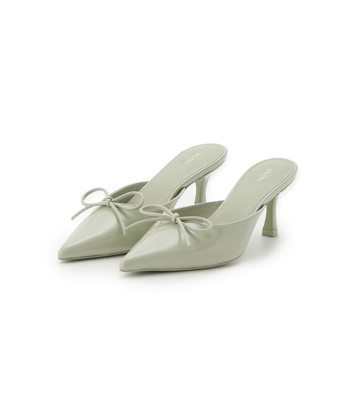 スナイデル SNIDEL リボンミュール　White S リボンミュール（パンプス）｜SNIDEL（スナイデル
