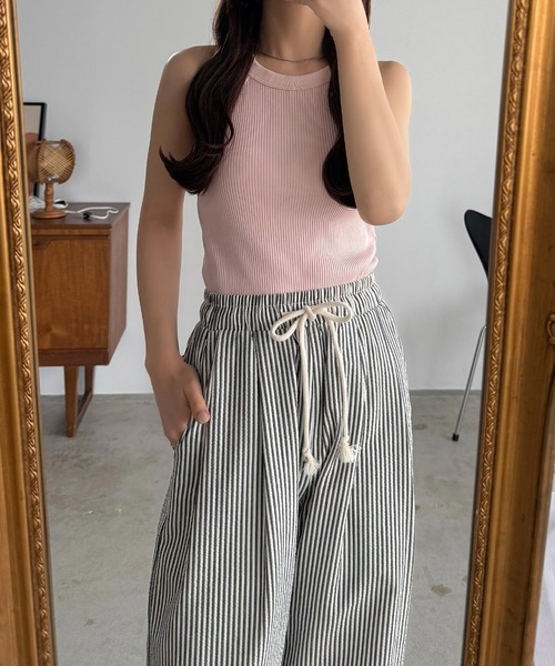 パンツ ストライプ ワイドパンツ レディース : ZOZOTOWN Yahoo