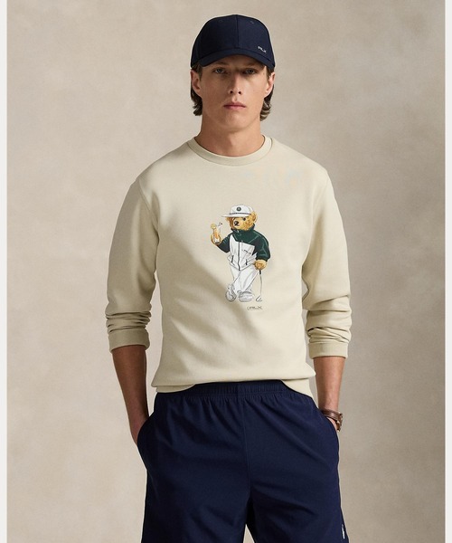 極美品　ラルフローレン RLX Poloベア ダブルニット　スウェット　紺　XS RALPH LAUREN｜(RLX)Polo ベア ダブルニット スウェットシャツ