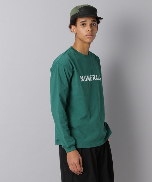 NUMERALS tシャツ 「NUMERALS」ストレッチロゴロングスリーブTEE