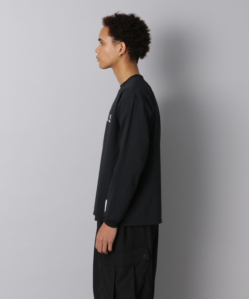 NUMERALS tシャツ 「NUMERALS」ストレッチロゴロングスリーブTEE