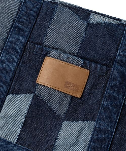 HUF トートバッグ PATCHWORK DENIM TOTE / ハフ パッチワーク