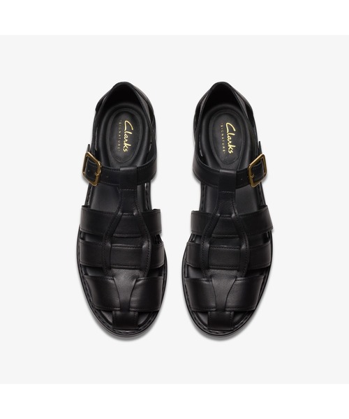 Clarks クラークス　サンダル UK4 23.0ブラック定価16500円 Meare Buckle. / レディースメアバックル （ブラックレザー