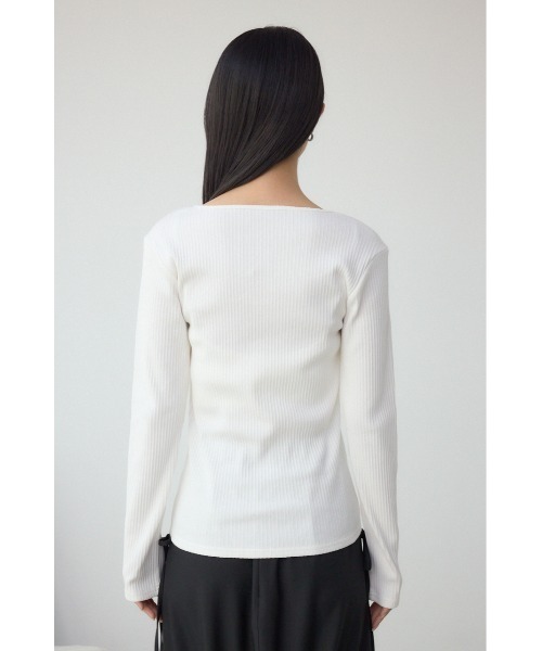 AZUL BY MOUSSY（アズールバイマウジー） tシャツ ダイヤネック長袖