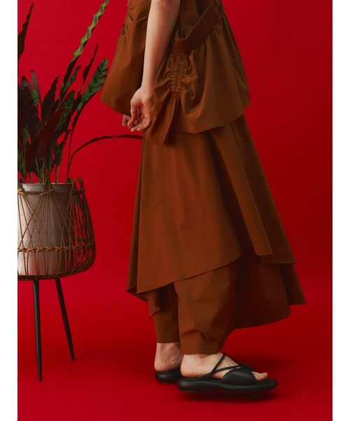 UN3D. パンツ TYPEWRITER ASYMME LAYERED PT / タイプライター
