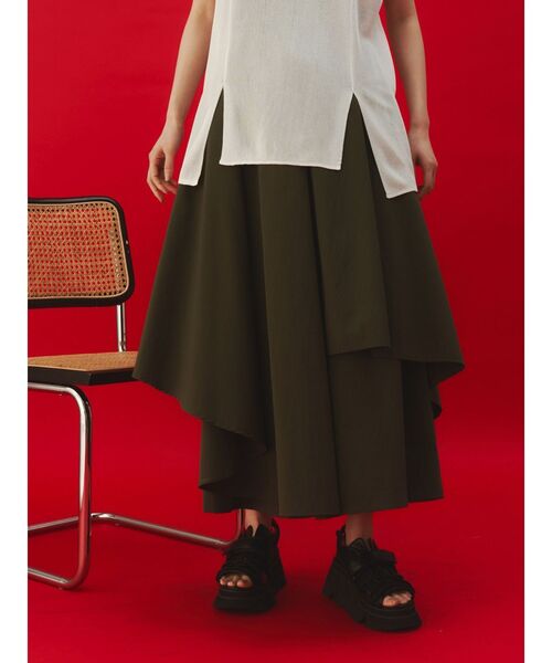 UN3D. パンツ TYPEWRITER ASYMME LAYERED PT / タイプライター