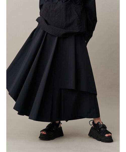 UN3D. パンツ TYPEWRITER ASYMME LAYERED PT / タイプライター