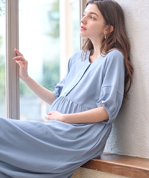 Rosemadame（ローズマダム） マタニティ 「接触冷感」リネンライク袖