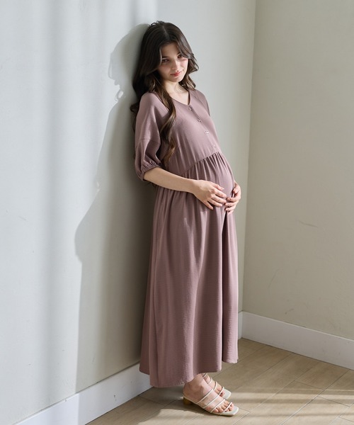 Rosemadame（ローズマダム） マタニティ 「接触冷感」リネンライク袖