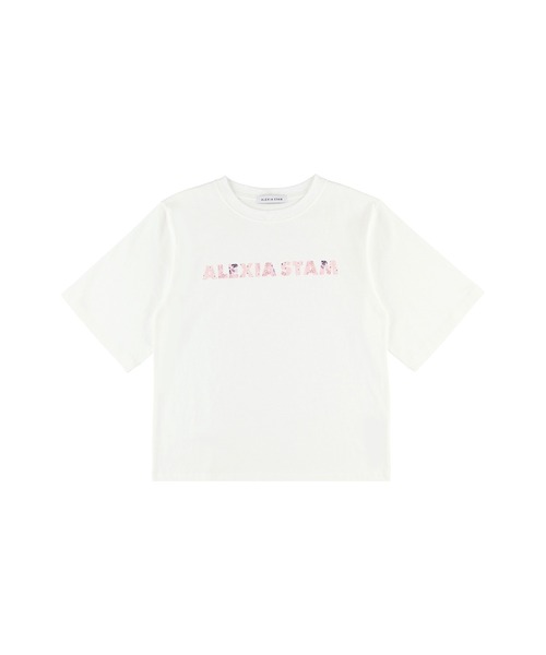 ALEXIA STAM（アリシアスタン） tシャツ 半袖 Floral Logo Tee