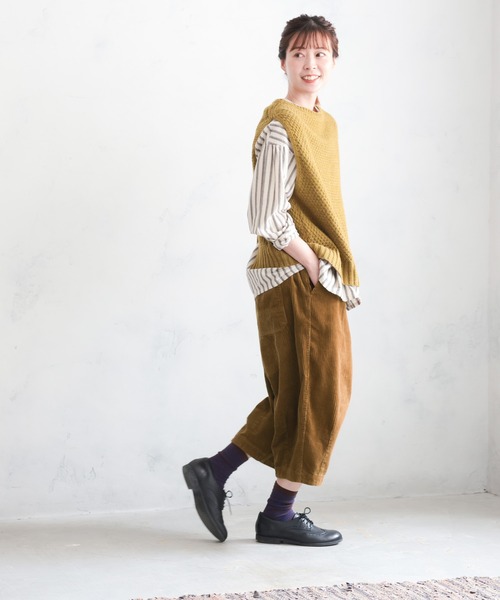 「soulberry」 コーデュロイパンツ L キャメル レディース_画像5