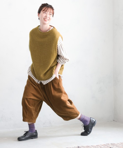 「soulberry」 コーデュロイパンツ L キャメル レディース_画像7