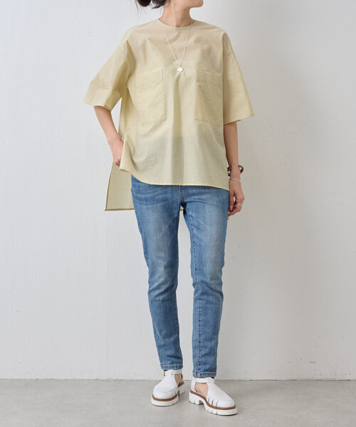 RUM　BEARDSLEY　ポケットプルオーバーブラウス RUM様専用 BEARDSLEY ポケットプルオーバーブラウス - メルカリ