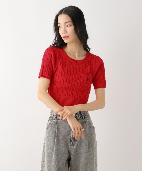 ニット セーター 「POLO BCS(ポロ・ビーシーエス)」ポケットニット レディース Heather ニット セーター 「POLO BCS(ポロ・ビーシーエス