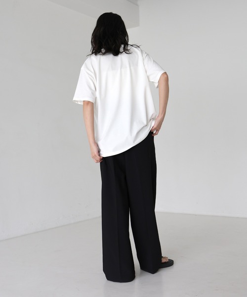 tシャツ Slit hem logo sweatshirt レディース hellam tシャツ 配色刺繍ロゴTシャツ レディース : ZOZOTOWN