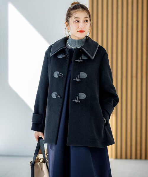 「組曲」 ダッフルコート 2 ブラック レディース_画像4