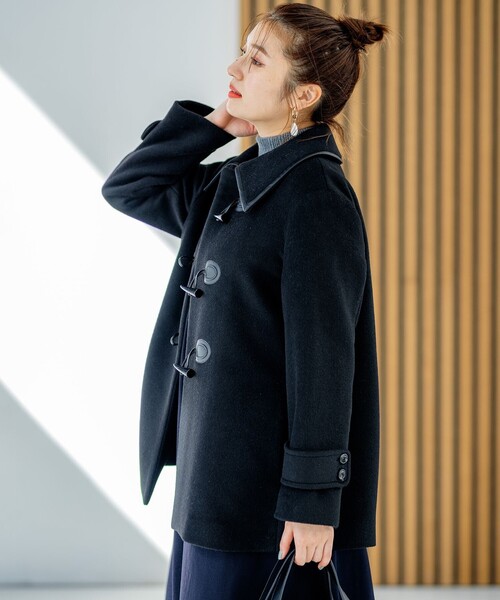 「組曲」 ダッフルコート 2 ブラック レディース_画像5