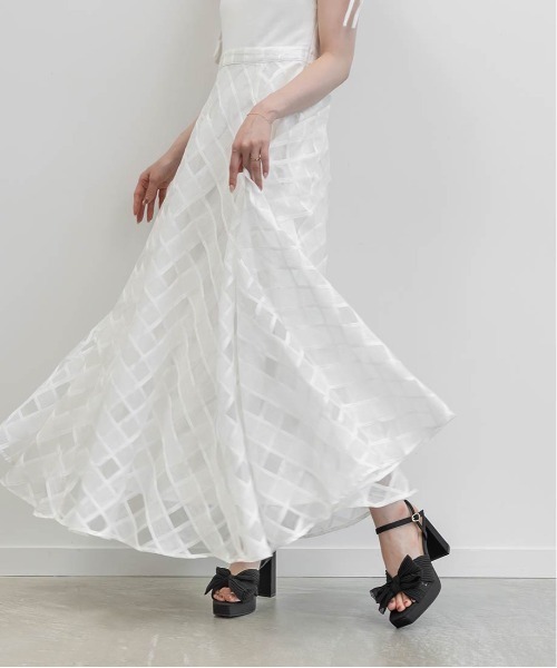 RANDA（ランダ） サンダル プリーツリボンデザインヒールサンダル