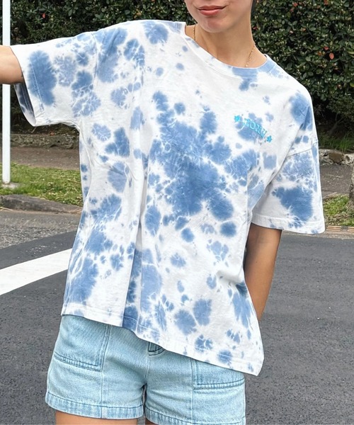 goa バックプリント タイダイチュニックTシャツ goa バックプリント