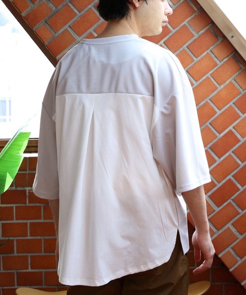 8 tシャツ 切替ワイドシルエットTシャツ メンズ レディース