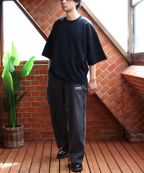 8 uvカット tシャツ 切替ワイドシルエットTシャツ メンズ レディース