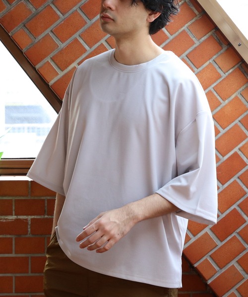 8（eight） tシャツ 切替ワイドシルエットTシャツ メンズ