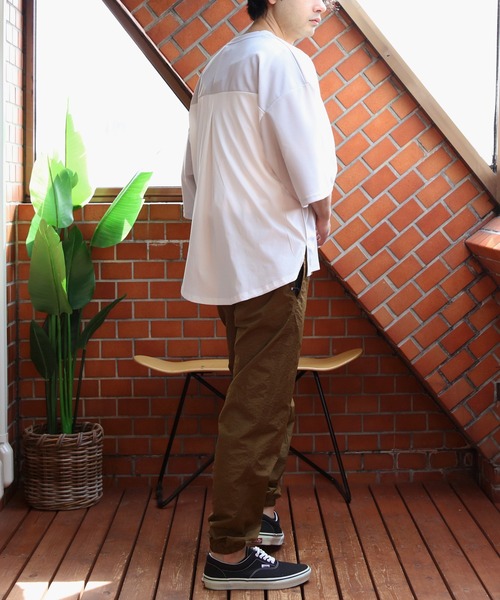 8（eight） tシャツ 切替ワイドシルエットTシャツ メンズ