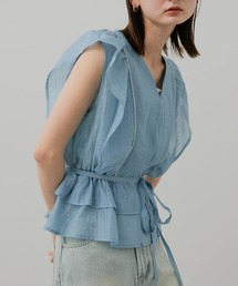 ブラウス シャツ フリルフレンチブラウス レディース｜ZOZOTOWN Yahoo!店