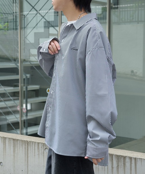 COLONY 2139 シャツ LAID刺繍長袖シャツ メンズ : ZOZOTOWN