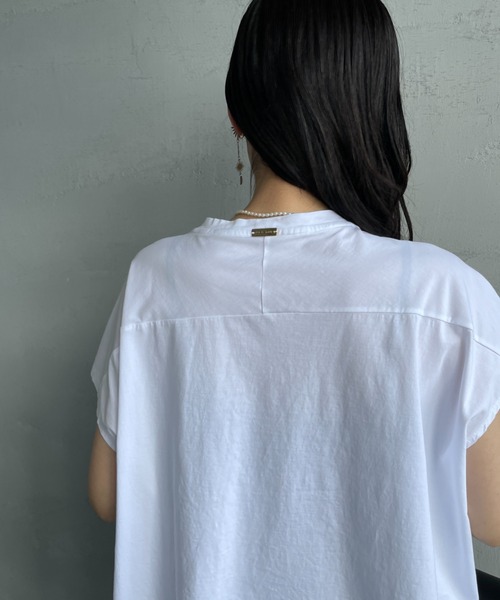 tシャツ 「MICA＆DEAL/マイカアンドディール」 別注 MARGE フレンチスリーブ ロゴプリントTシャツ レディース セール】[MICA&DEAL/マイカアンドディール] 別注 MARGE フレンチ