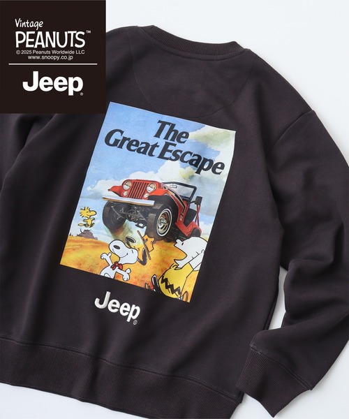 PEANUTS トレーナー スウェット PEANUTS×Jeep 裏毛トレーナー メンズ