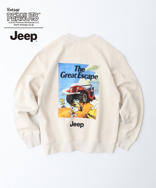 PEANUTS トレーナー スウェット PEANUTS×Jeep 裏毛トレーナー メンズ